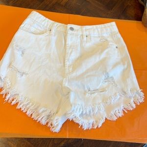 Wild fable short shorts. Frayed on the edges. High rise shorts distressed casual